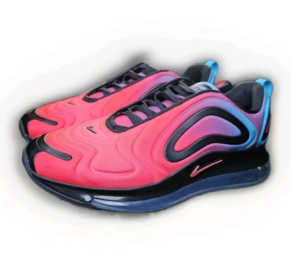 Nike Air Max 720 Mens Sneakers Size 13 Hyper Grape Black Hyper Pink CJ0766-600 - Picture 2 of 11